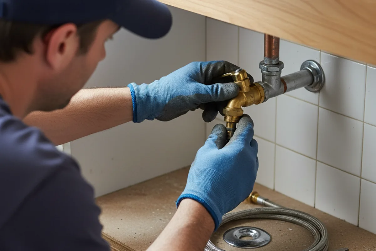 Shutoff valve and fitting work during Well Pump Repair in Vernon Hills
